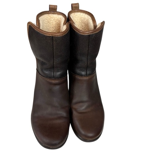 UGG Women Renatta Wedge Boots Size 8 Brown - Picture 2 of 6